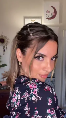 💗 half up with a twist 💗 #hairstyle #hairtutorial #hairvideos 