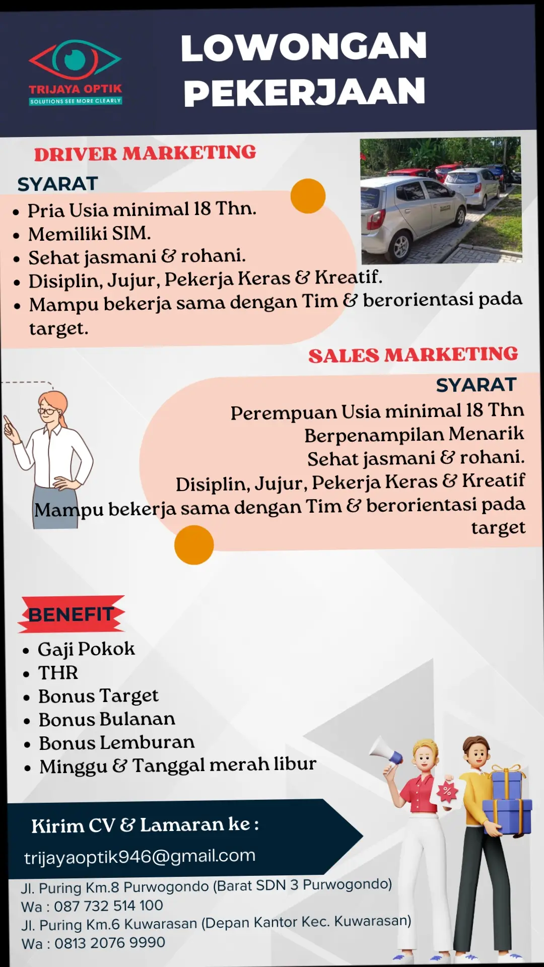 Kuy yg mau bergabung,kita lg buka lowongan #lokerkebumen #gombongkebumen #kuwarasankebumen #purwogondo 