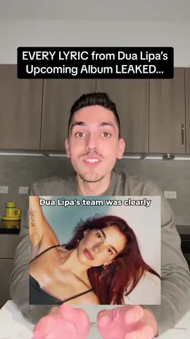 EVERY LYRIC from Dua Lipa’s upcoming album LEAKED… #dualipa #radicaloptimism #houdini #trainingseason #popmusic #adamtheflop 