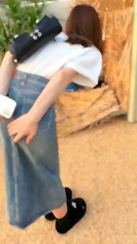 Y2K 90s Retro Maxi Denim Skirt vintage wash maong jeans korean style skirt with slit#fashion #foryou #tkmademebuyit 