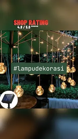 Lampu Raya Ligyetor Kalungan Lampu LED Solar Bola Hajat Lighting Luar Langsir Kalis Air Untuk Bilik Tidur Taman Wedding #Outdoors #lampuraya #lightings #lampusolar #lampuestetik #rabarshah 