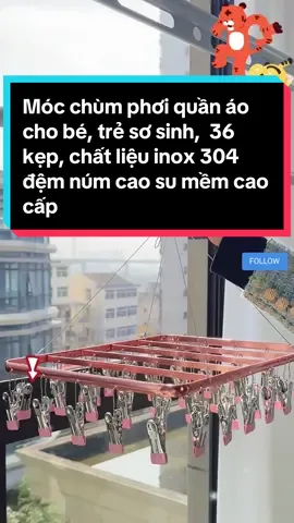 Móc chùm phơi quần áo cho bé, trẻ sơ sinh,  36 kẹp, chất liệu inox 304 đệm núm cao su mềm cao cấp #tungsuk95 #back2school #Master2023byTikTok #xuhuong #LearnOnTikTok #xuhuong2024 #trending #xh #xhtiktok #fypシ  #fly  #muasamcungtiktok #dodung #dodungtienloi#dodungthongminh #dodungtienich #giadung #giadungthongminh #giadungtienich #giadungtienloi #TikTokFashion #antifakenews #tiktokvietnam #tienich #tienichgiadinh #mocphoi #mocphoidoxinh #mocphoiquanao #mocphoidochobe #mockepphoiquanao #mockep36chiec #mocchum #mocchum32kep #mocchum36kep #mockepphoidochobe #mocphoitatvo 