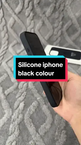 Silicone Leather Softcase iphone black colour #siliconecaseiphone #softcaseiphone #phonecase #case 