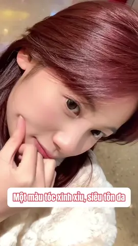 Nhuộm đỏ siu tôn da đâyyy #saco #daugoinhuomtocthaomoc #nhuộmtóc #tócđẹpchonữ #ansaco 