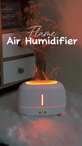Flame Air Humidifier 🧡 Just add water and your favorite scent 🌸 #airhumifidier #aromatherapy 