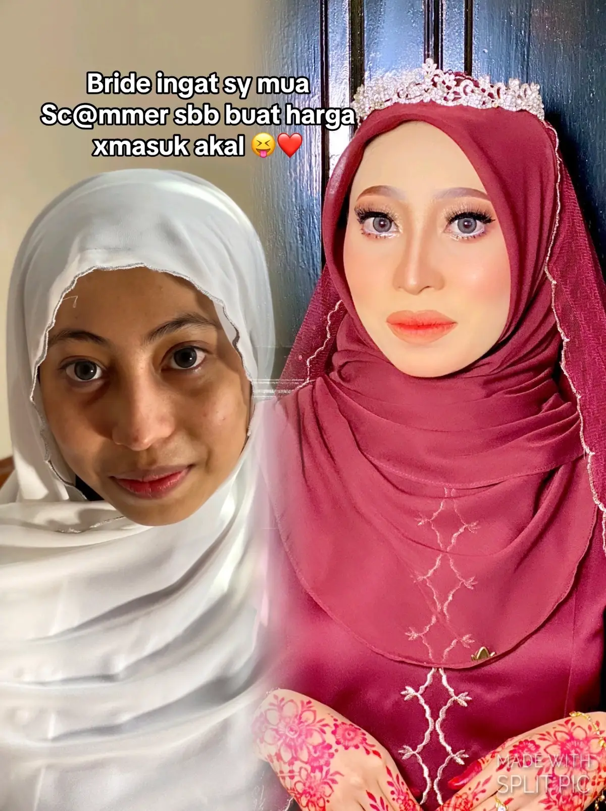 Sy trusted tau aummm mana bride sy sila hadir komen cikit muah hihi tq sygkuuu qistina sudi hired sy utk makeup bertandang love u dalinggg loved dooh makeup dia sbb mudah baso doohh pah sama ii masuk air hahahaha #muakelantan #makeupbymekdaa #muakampung #muapengantin #makeupbride #muaketereh #muakotabharu #makeuppengantin #makeupsanding #makeupakadnikah #xyzbca #fypシ゚viral 