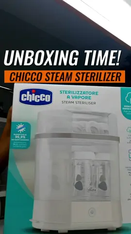 Unboxing Time! 3 in 1 Chicco Steam Sterilizer! Worth it to buy! Click the yellow basket naaa 👌😍#CapCut #chiccosterilizer #MomsofTikTok #2ndtimemom #babyneeds #fyi #fiypシ #steamsterilizer 
