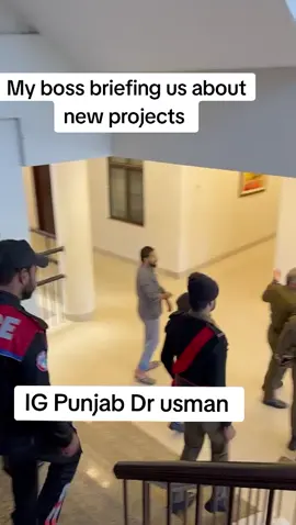 Dr Usman Anwar Sahab IGP briefing us about new projects 🚔👮‍♂️🖌️🎨#foryouシ #foryou #viral #video #grow #fypシ゚ 