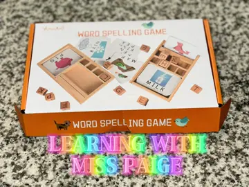 Word Spelling Game for Toddlers! #toddlersoftiktok #toddler #influencer #miniinfluencer #contentcreator #kids #toddlermom 