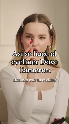 Incluso @Dove Cameron tiene problemas para conseguir un delineado perfecto 💔 #BeautyTok #beautysecrets #dovecameron #Eyeliner