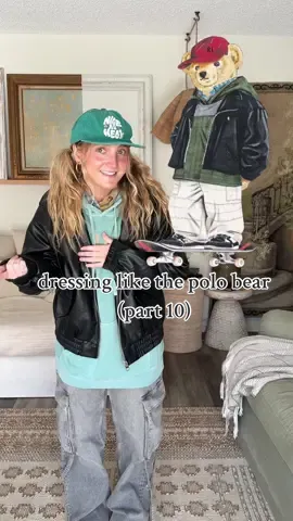 Replying to @Atara Raven Dressing like the Polo Bear pt 10! Sk8r Boi Bear lol wait till you hear his life story 👀 @Ralph Lauren I just know his hero is @Travis Barker tell me I’m wrong… Truly, there’s a Ralph Lauren Polo Bear fit for EVERY kind of character out there lol original dressing concept by @Lindy 