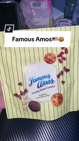 Famous Amos Cookies Malaysia HALAL. Original Choco Chip 100gr. Kemasan Ziplock