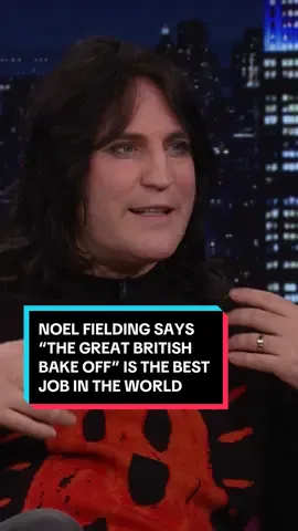 Noel Fielding says @The Great British Bake Off is the best job in the world! #GBBO #FallonTonight #TonightShow #NoelFielding #GreatBritishBakeOff 