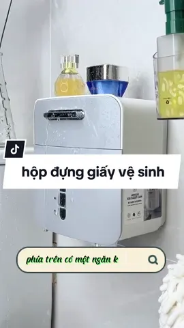 Hộp đựng giấy vệ sinh, giữ cho phòng tắm của bạn được sạch sẽ, gọn gàng & có tổ chức với hộp tiết kiệm không gian này! #hopdunggiayvesinh #hopdunggiayvesinhdantuong #giadungphongtam #noithatphongtamdep #giadungtienich 