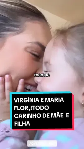 CARINHO DE MAE E FILHA ... #virginia  #virginiafonsecaaa  #virniafonceca  #mariaflor  #mariaalice  #viralvideo  #zefelipe  #familia 