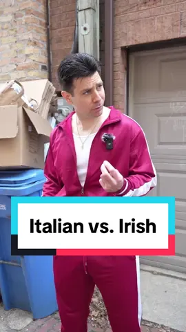 Italian vs. Irish #fyp #fypシ #chicago #comedy #italian #vs #irish #italy #ireland #chicagotiktok #sopranos #thesopranos #mafia #goodfellas #boston #peakyblinders #polish #stpatricksday #stpaddysday 