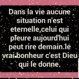 #le vrai bonheur# c'est avec Dieu
