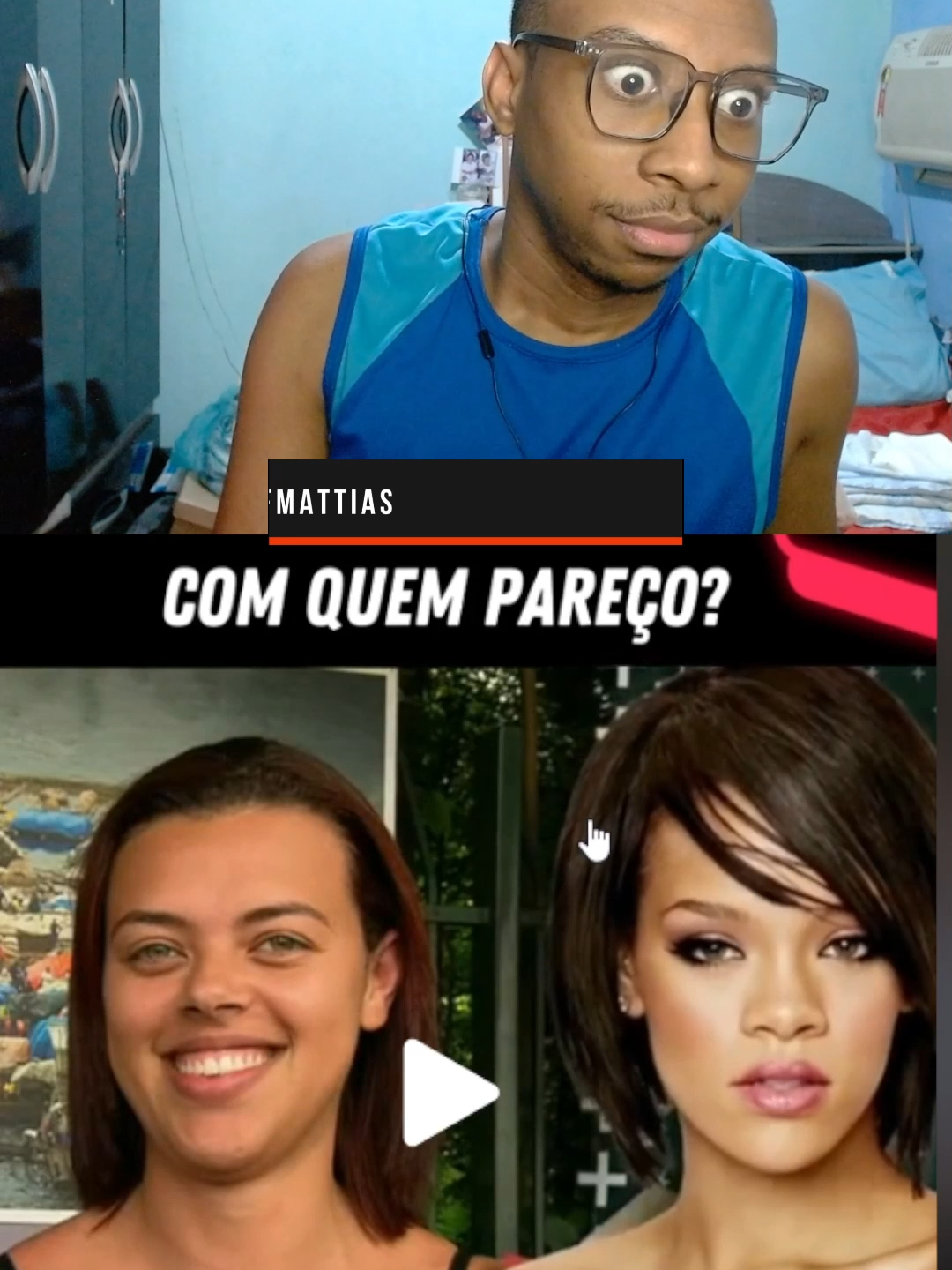 Com quem me pareço? Quem as pessoas realmente pareciam? #foryou  #fypシ゚viral  #famosos  #humor  #cosplay  #sosia  #televisao  #react  #memes  #bbb24  #comedia #viral  #jeffmattias #tiktokmefezassistir #altashoras