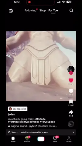 Wowww okay… I deserved it #fortnite #fortnitestatue #statue #edit #thirsty #men #gay 