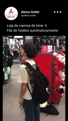 Vocês também ficam assim? 🤩🤩 . Eleve o seu estilo, exiba sua paixão 🌟⚽️ 🥇Aleixo Outlet . . #camisadefutebol #futebol #meme #futebolarte 