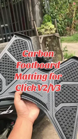 CARBON FOOTBOARD MATTING FOR CLICK V2/V3 #footboardmatting #motorcycle #fyp #foryou 