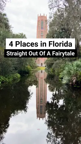 Magical fairytale places in Florida!! If you are looking for things to do in Florida that transport you to another world, here are some of my favorites! #florida #floridacheck #floridalife #hiddengems #PlacesToVisit #thingstodoinflorida #floridagirl #bucketlisttravel #travelbucketlist #fairytale #cottagecore #boktowergardens #greensprings #maclaygardens #tallahassee #orlandoflorida #traveltips 