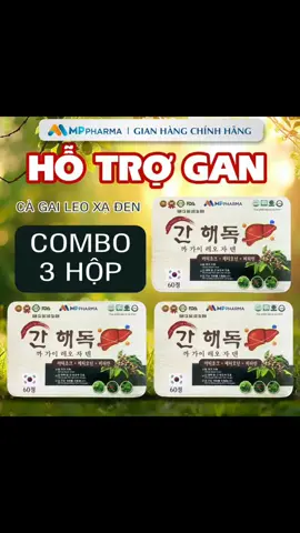 MP16a Combo 3 hộp-TPBVSK Hỗ Trợ Gan Cà Gai Leo Xạ Đen -hỗ trợ tăng cường chức năng gan, hỗ trợ mát gan -hộp 60 viên!