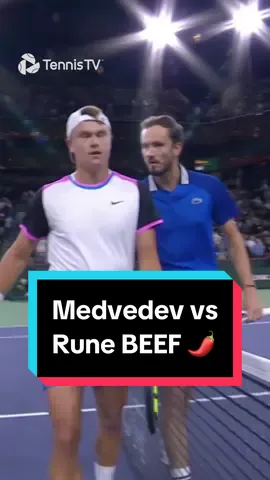 Spicy 👀 #tennis #tennistv #atptour #medvedev #rune 