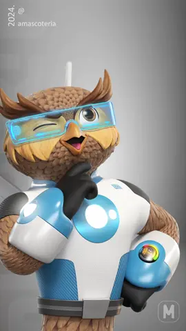 Estão curtindo nossas animações 3d? Então hoje apresento a vocês o Ori, o mascote da OrigeNes, um setor interno dentro da Nestle. 🦉 Curtiu? Comenta aqui o que você achou. 👇🤓 #criacaodemascote #mascote3d #designdepersonagem #render #assistentevirtual #avatar3d #animacao3d #3danimation #blender