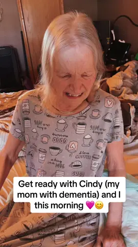 Mom has been getting worse so its definitely harder in the mornings and it takes longer to get ready but were doing it!! She still has her happy radiating smile and attitude that make me forget about the bad and cherish the good 🩷🫶🏼 I have been getting asked about a youtube channel so I just recently made one if yall want to subscribe the link is in my bio!! I apppreciate the love and support so much 🥹 We love you all! #caregiver #fyp #foryoupage #viral #dementia #dementiaawareness #alzheimers #caregiverlife #adayinmylife #dementiacare #foryou #getreadywithme #grwm #grwus #content #dailyvlog #followerstiktok 