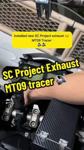 New exhaust sound check 🔉 #mt09 #yamaha #crossplane #scproject #tracer900 