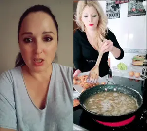 #dúo con @YO SOY LA ALE 2 PARTE  AMPARO HACE EL PROCESO DE LA TORTILLA PAPAS AL REVES  #Amparito #recetas #foryou #risa #Funny #humor 