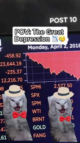 Great Depression as Cat Memes! #history #ww2 #usa #greatdepression #cats #cat #relatable #catmeme #catmemes 