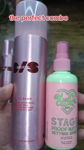 if you are looking for a matte combo. these 2 baby's are it 😍#waterproof #mattesettingspray #takemeswimming 