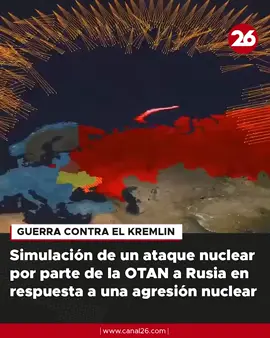 ATAQUE DE LA OTAN🔥 🔻En un escenario hipotético de este tipo, se puede imaginar que como la OTAN respondería a una agresión nuclear por parte de Rusia con un contraataque nuclear, utilizando su arsenal de armas nucleares. Este tipo de respuesta sería considerado como una forma de disuasión nuclear, con la intención de demostrar la determinación de la OTAN para proteger sus 📲 Más detalles www.canal26.com #OTAN #Rusia #Canal26