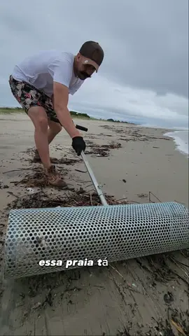 oque achei com eco peneira na praia depois da tempestade #ecopeneira #praia #tempestade #rairumkich 