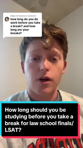 Replying to @Sydney How long should you study before taking a break in law school? #lawschool #lawstudent #lawtok #1L #prelaw #lawstudentlife #lawstudentthings #fyp 