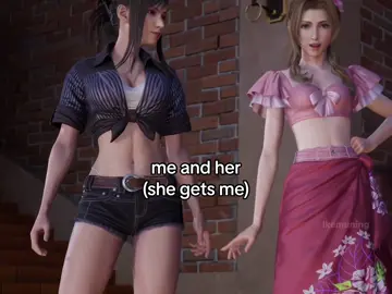 i luv my bsf!!  #tifalockhart#aerithgainsborough #tifa#aerith#finalfantasy7#ff7#fyp#viral 