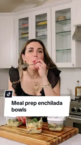 HIGH PROTEIN CHICKEN ENCHILADA MEAL PREP BOWLS from @kalejunkie—be sure to follow for more easy recipes! Did you know that you can cook meals directly in your @ZWILLING USA Fresh & Save glass storage containers? It’s such a timesaver! Plus, when you use the small vacuum pump to seal the container, your food will stay fresh up to 5 times longer! Makes 4 servings INGREDIENTS: 1 lb cooked, boneless chicken breast, cubed 1 15.5-oz can green enchilada sauce 1 cup greek yogurt, plain 1 15.5 oz can black beans, rinsed 6 corn tortillas, cut into strips 8 oz mozzarella cheese, shredded 6 oz cotija cheese, crumbled INSTRUCTIONS Preheat the oven to 350 degrees F. Add containers to a cookie sheet. In a bowl, whisk together the enchilada sauce and yogurt until smooth. Begin layering in all ingredients—about 1/4 cup enchilada/yogurt sauce, tortilla strips, chicken, black beans, repeat. Once ingredients are used, top each bowl with cheeses. Bake for 25 minutes. Let cool completely before covering with lids and placing in fridge.  #Zwilling1731 #zwillingpartner #FreshandSave #mealprep #mealpreprecipes #budgeting #moneysavingrecipes #enchiladas #EasyRecipes #highprotein #highproteinrecipes 