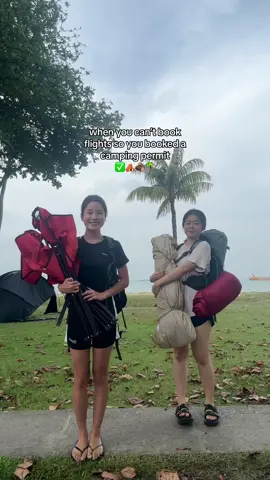 went from camping at mt rinjani to east coast park… 🏕️👌🏻 #traveltiktok #tiktoksg #campinglife  @alina 🤍 | travel 