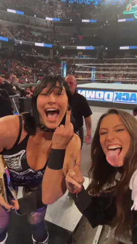 Mami’s out here slaying 😛 #WWE #rhearipleywwe #mami @Rhea Ripley 