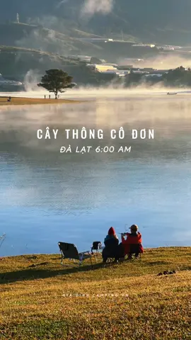 Time-lapse cây thông cô đơn Đà Lạt lúc 6h sáng ☀️ - cắm trại qua đêm mới thấy được cảnh này nha 😎 #camping #camtrai #giadinhcampingvn 