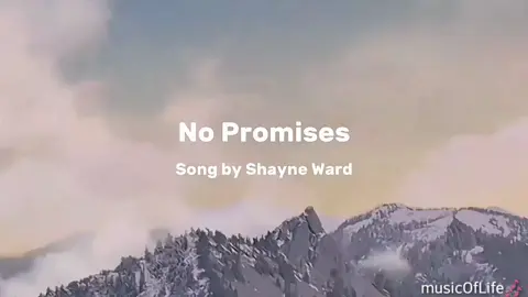 No Promises - Shayne Ward #full  #lyrics  #love  #music  #fyp 