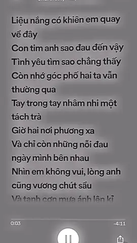 NẮNG CÓ MANG EM VỀ #spotify #music #xuhuong #nhachill #lyrics 