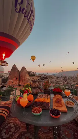 Imagine Waking up with a View Like this 🇹🇷🤍 #traveler #traveller #travel #turkey #cappadocia #asia #view #views