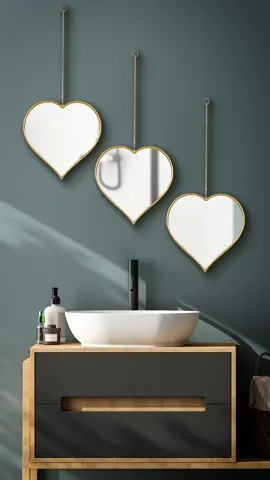 Transforme seu espaço com nossos conjuntos de espelhos de coração!❤❤ Disponíveis com acabamento Champagne, Rose Gold e Preto. Qual deles combina mais com a sua decoração? Lojista, consulte um de nossos representantes no site (link na bio) ou converse com nosso time através do 📲 WhatsApp (11) 94286-5322. Códigos: WX13237 Conjunto 3 Espelhos Decorativos de Parede PP Coração Champagne 25,5CM WX13236 Conjunto 3 Espelhos Decorativos de Parede PP Coração Rose Gold 25,5CM WX13240 Conjunto 3 Espelhos Decorativos de Parede PP Coração Preto 25,5CM #espelho #decoração #decor #casa