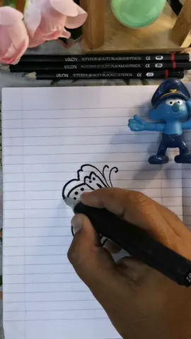 تعليم رسم فراشه من رقم ٤١ سهله جدا وبسيطه يلا جربوها #here_is_how #2024_رمضان 