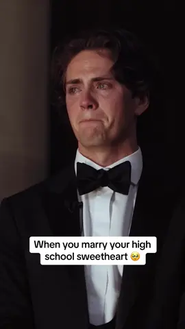 When you marry your high school sweetheart 🥹 #weddingtiktok #wedding #weddingtok #groom #weddingvibes #weddingtok #fyp #foryou #foryoupage 