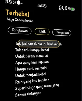 tak perlu tunggu hebat 🙃 #fyp #terhebat #coboyjunior #liriklagusad #liriklaguviral #lyrics 