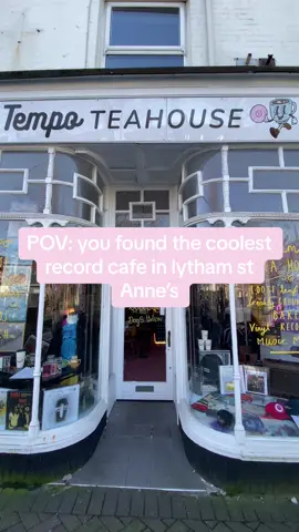 If you are in lytham, pop in and have a nice drink with a bake while looking at records and band merch. 